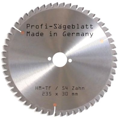 HM Sägeblatt 235 x 30 mm TF Kreissägeblatt für Hart- und Weichholz