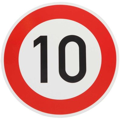 Original Verkehrszeichen Nr. 274-10 * 10 km/ h * Straßenschild