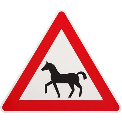 Original Verkehrszeichen Nr. 101 Achtung Pferde Verkehrsschild
