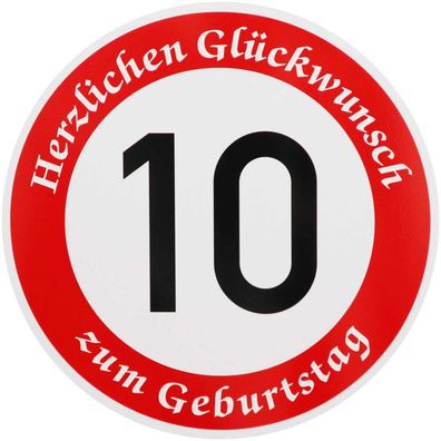 Original Verkehrszeichen Nr. 274-10 * Geburtstag 10 km/ h * Straßenschild