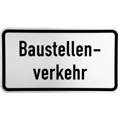 Original Verkehrszeichen Nr. 1007-38 * Baustellenverkehr * StVO Zusatzschild