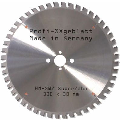 HM SWZ Sägeblatt 300 x 30 mm für Kreis-Säge-Blatt Bau-Säge-Blatt