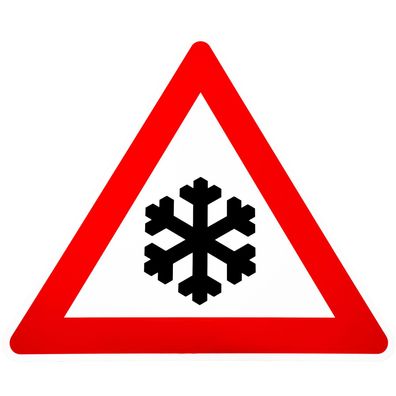 Original Verkehrszeichen 101-51 Schnee oder Eisglätte Straßenschild