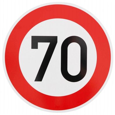Original Verkehrszeichen Nr. 274-70 70 km/ h zum 70. Geburtstag Straßenschild