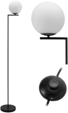 Toolight Stehlampe App920-1F Glamour Ball 1-Lichtquelle E27 18X150Cm