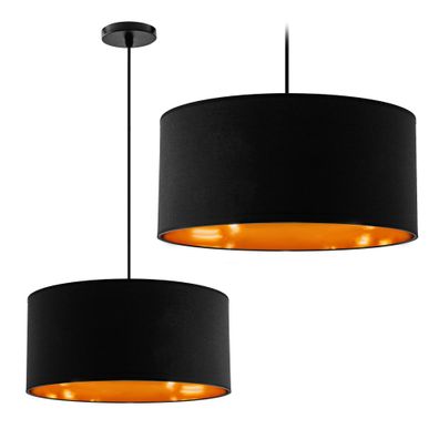 Toolight Pendellampe App621-1Cp Schwarz Gold 44Cm 1-Lichtquelle E27