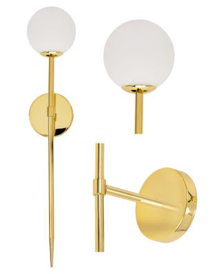 Toolight Wandlampe App578-1W Modern Gold 52Cm Ball 1-Lichtquelle G9 15X10X42Cm