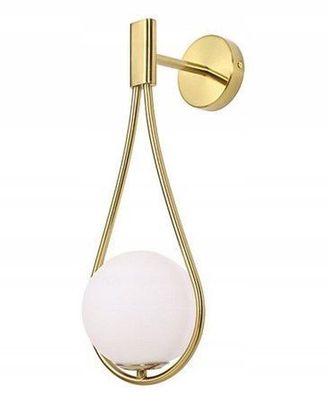 Toolight Wandlampe App603-1W Kugel Gold 1-Lichtquelle G9 15,5X12X40Cm