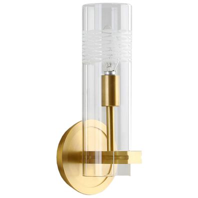 Toolight Wandlampe App1205-1W Gold Metall Glas E14 1-Punkt Licht