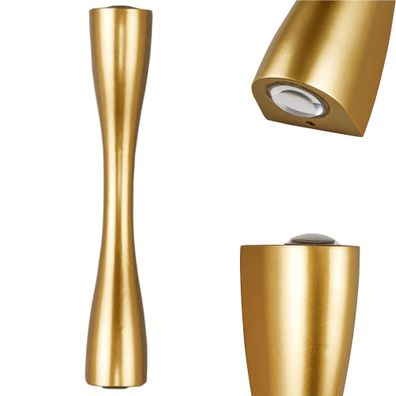 Toolight Wandlampe App1065-W Gold Metall Led 2-Punkt Licht