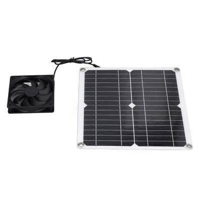 12 W Solarpanel-Lüfter-Set, solarbetriebener USB-Lüfter für