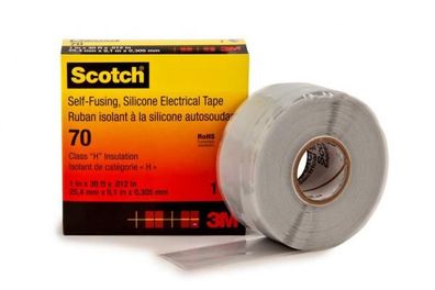 3m SCOTCH70-25X9 Scotch® 70 Silikon-Kautschuk-Band, selbstverschweißend, H...