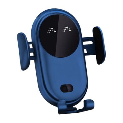 Smarter Auto-Handyhalter für kabelloses Ladegerät, kabelloses Auto-Sensing, blau