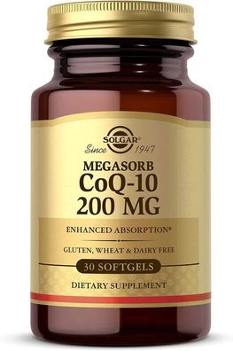 Solgar, Megasorb COQ-10, 200 mg, 30 Weichkapseln