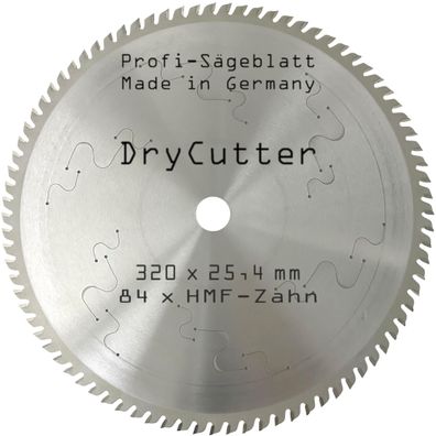 Sägeblatt Dry-Cutter 320 x 25,4 mm für Kreissäge Alu Kunstoff Stahl