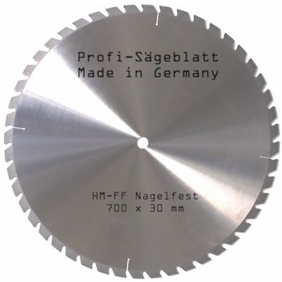 HM Sägeblatt 700 x 30 mm nagelfest FF Holz-Sägeblatt für Brennholz