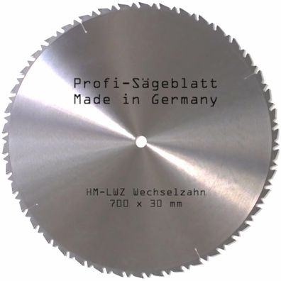 HM LWZ Sägeblatt 700 x 30 mm Kreissägeblatt für Brenn-Holz-Säge