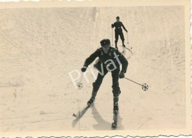 Foto WK Wehrmacht Soldaten Uniform Skifahrer Berchtesgadener Land Bayern H1.61
