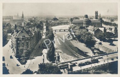 Foto Postkarte Ansicht Dt. Museum, Isar Panorama um 1930 Bayern H1.72