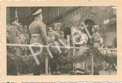 Foto WK II Soldaten Wehrmacht Ehrung Empfang Garnison Heilbronn 1940 H1.35