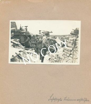 Foto WK I Soldaten Stellung Trümmerhaufen H1.15