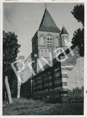 Foto WK II Kirche Quillebeuf-sur-Seine Normandie France H1.08
