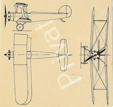3 Drucke Flugzeuge ab 1920 Modelzeichnungen H1.09