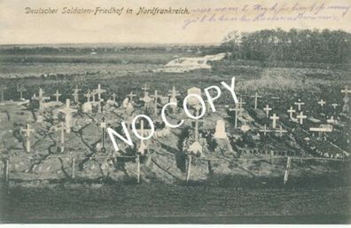 Foto PK WK I Soldaten Friedhof Frankreich Nord Gräber France H1.16