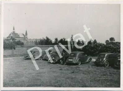 Foto WK II Wehrmacht Fuhrpark Auto Oldtimer Kennung France Tourcoin H1.08