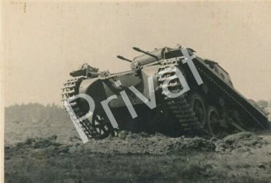 Foto WK II Wehrmacht Manöver 1936 Tank char Panzer H1.0