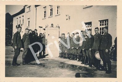 Foto WKII Soldaten Lager Heuberg Abschied 10. Komp Infanterie Regiment 14 H1.03