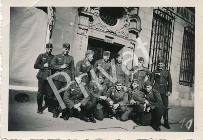Foto WK II 10. Kompanie Infanterie Regiment 14 Soldaten Wehrmacht Gruppe H1.05
