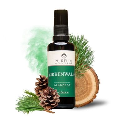 Purelia Airspray Zirbenwald 50 ml Hochwertige ätherische Öle Raumspray Raumduft