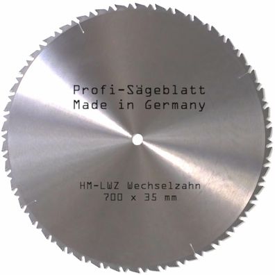 HM LWZ Sägeblatt 700 x 35 mm Kreissägeblatt für Brenn-Holz-Säge