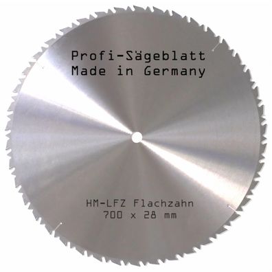 HM LFZ Sägeblatt 700 x 28 mm Kreissägeblatt für Brenn-Holz-Säge