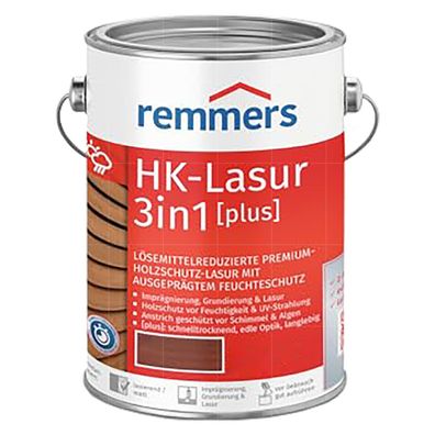 Remmers HK-LASUR 3in1 PLUS 2,5L Holzschutzlasur Vergrauungslasur Farbwahl