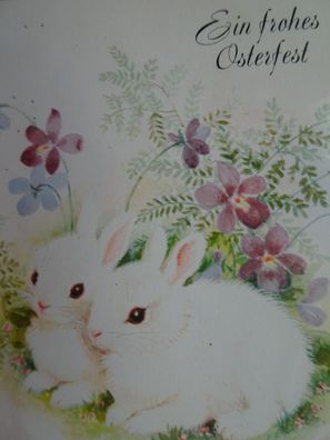 ältere mini Grußkarten Susy Card DM-Zeit Osterhasen Ein frohes Osterfest