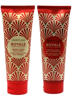 Elizabeth GRANT Royale Imperial Honey 240ml Bath & Shower Gel + 240ml Body Lotion