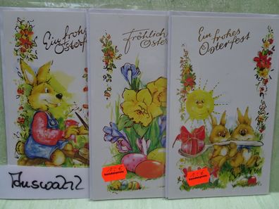 skorpion Ein frohes Osterfest lustige Grußkarten gerägt & folienverziert