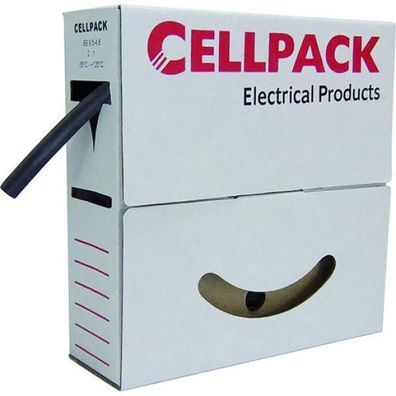 Cellpack SB/2.4-1.2/ BK/15m Warmschrumpfschlauch in Abrollboxen, dünnwandig, ...