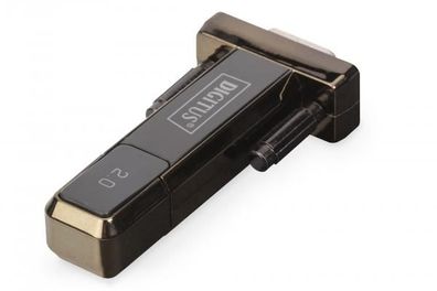 DA-70156 USB 2.0 zu seriell Konverter, DSUB 9M inkl. USB A Kabel 80cm USB A ...