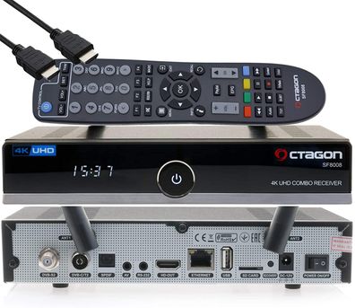 Octagon SF8008 4K UHD E2 DVB-S2X & DVB-C/ T2 Linux Combo Receiver