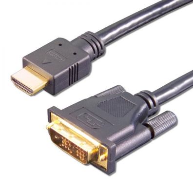 E + p HDMI 3 HDMI(19P)-DVI(18 + 1) KABEL 2M