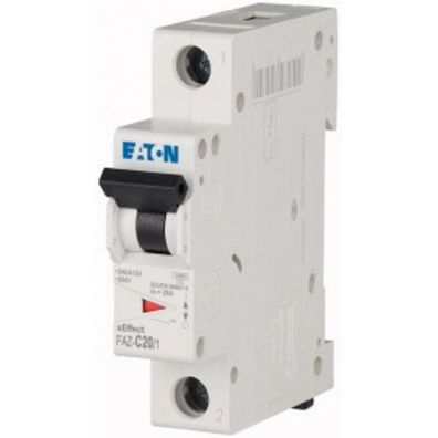 Eaton Electric FAZ-C20/1 Leitungsschutzschalter, 20 A, 1p, Charakteristik: C