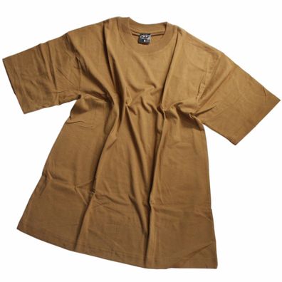 MFH US T-Shirt, halbarm coyote tan, Baumwolle 170 g/ m² wählbar Größe S bis 6XL