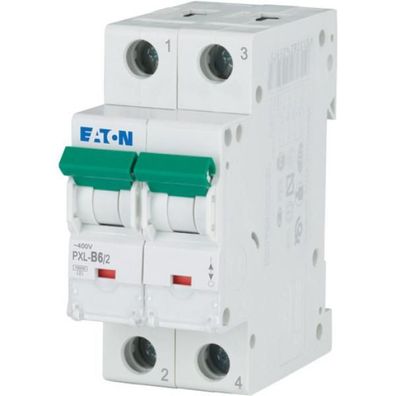 Eaton Electric PXL-B6/2 Leitungsschutzschalter, 6 A, 2p, Charakteristik: B