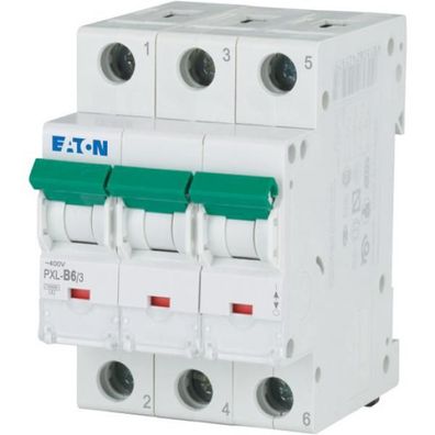 Eaton Electric PXL-B6/3 Leitungsschutzschalter, 6 A, 3p, Charakteristik: B