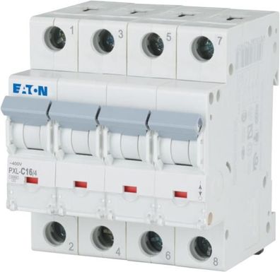 Eaton Electric PXL-C16/4 Leitungsschutzschalter, 16 A, 4p, Charakteristik: C