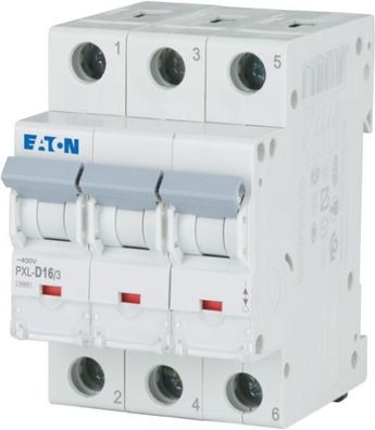 Eaton Electric PXL-D16/3 Leitungsschutzschalter, 16 A, 3p, Charakteristik: D