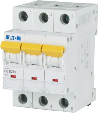 Eaton Electric PXL-D25/3 Leitungsschutzschalter, 25 A, 3p, Charakteristik: D